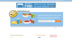Desktop Screenshot of kidsmealdeals.com